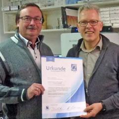 (15. März 2018) - QS-Dentalurkunde für Dentaltechnik Walther